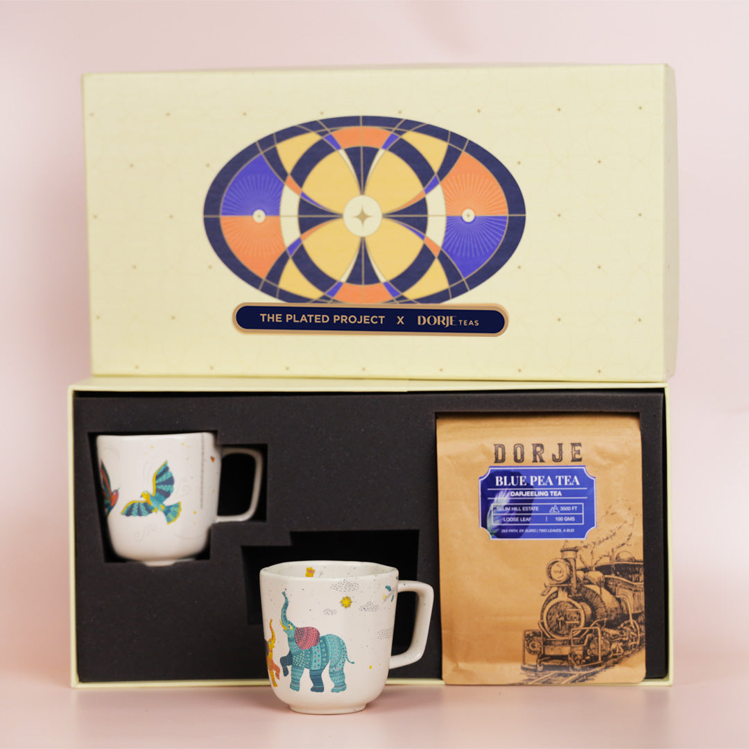 Anaadi Mugs Gift Box with Dorje Teas The Plated Project