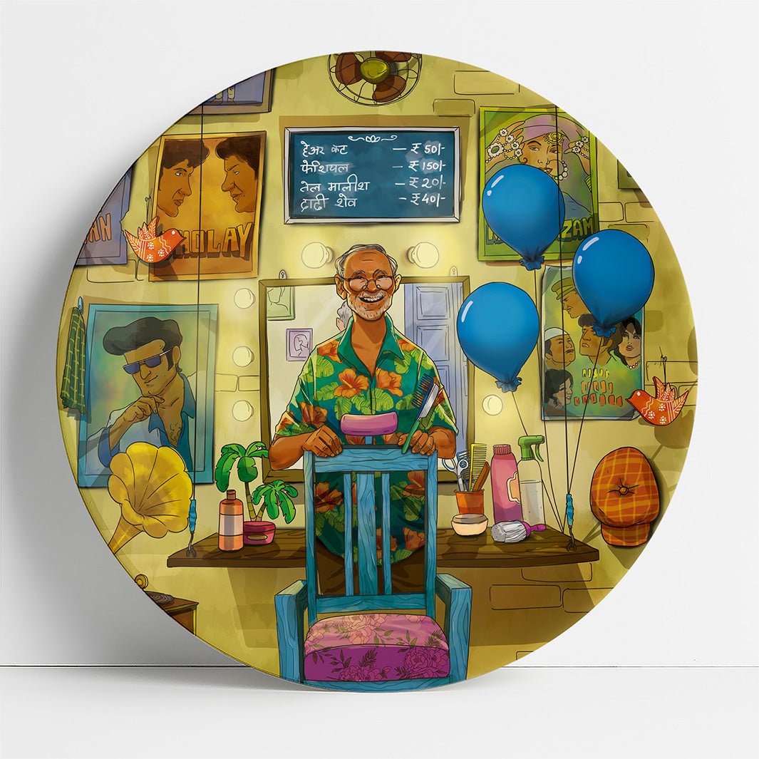 The Filmy Barber | Decor Plates | 5"