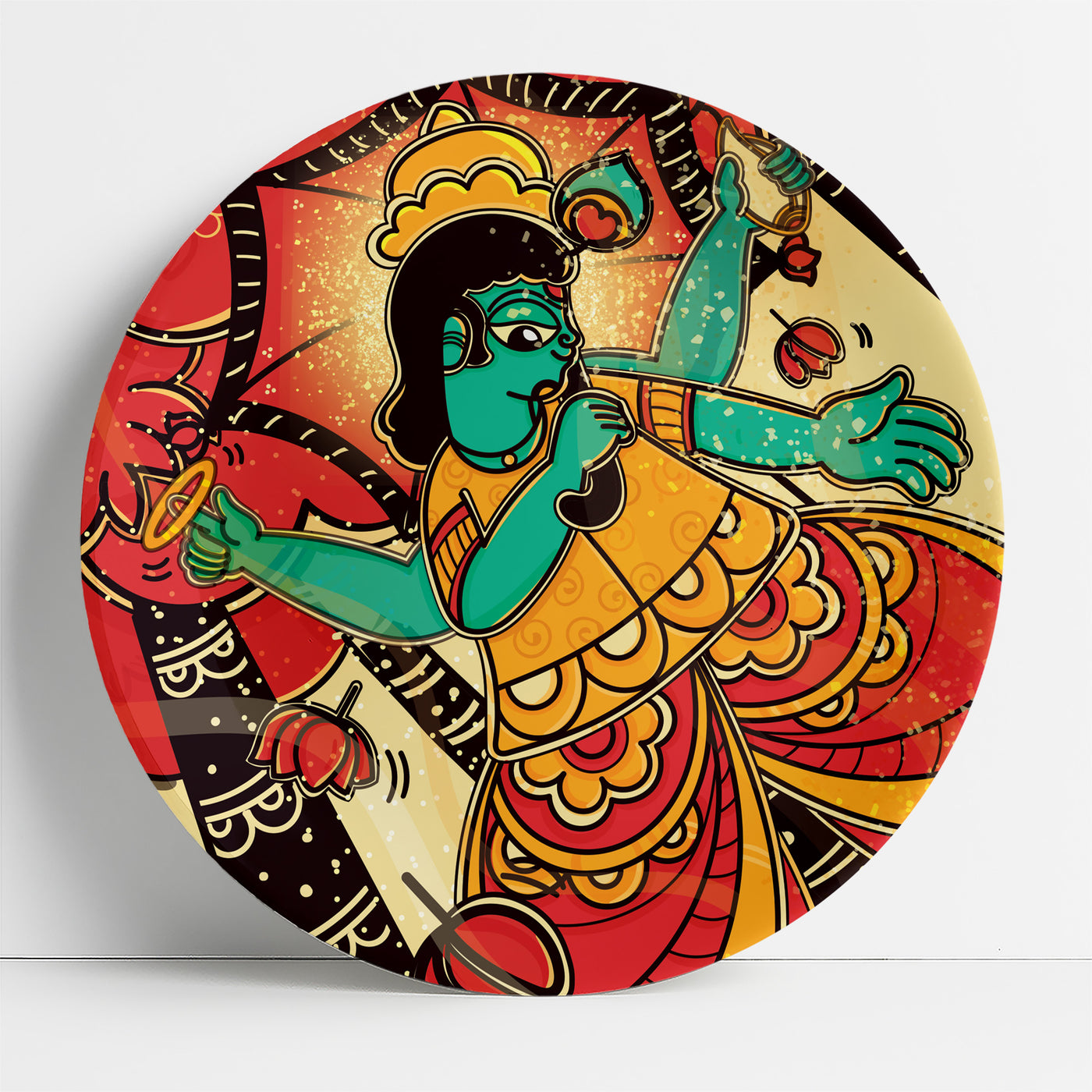 The Essence of Krishna | Decor Plates | 10"