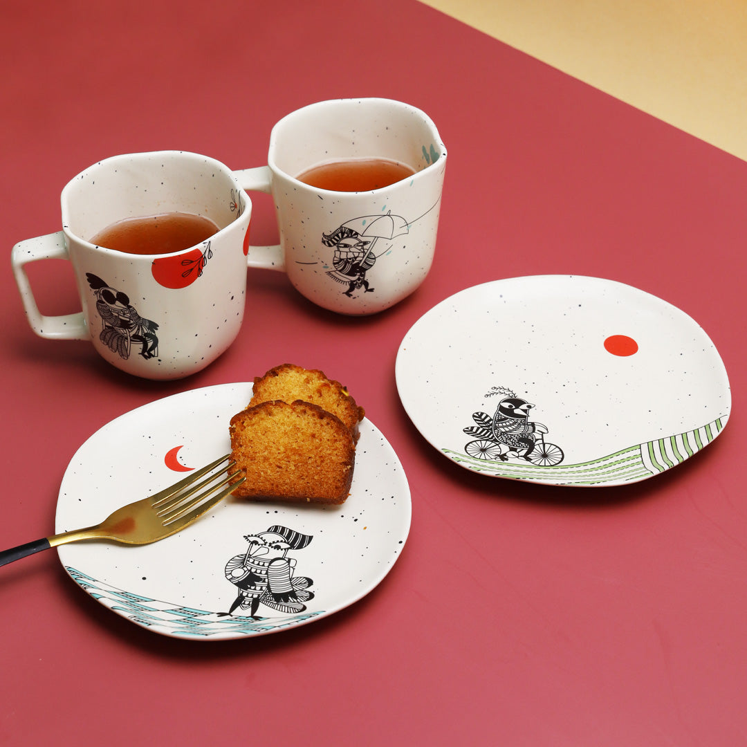 Birds On Course | Tea-time Combo | Set of 4