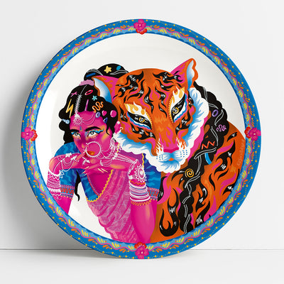 Fear the tiger woman | Decor Plates | 7"