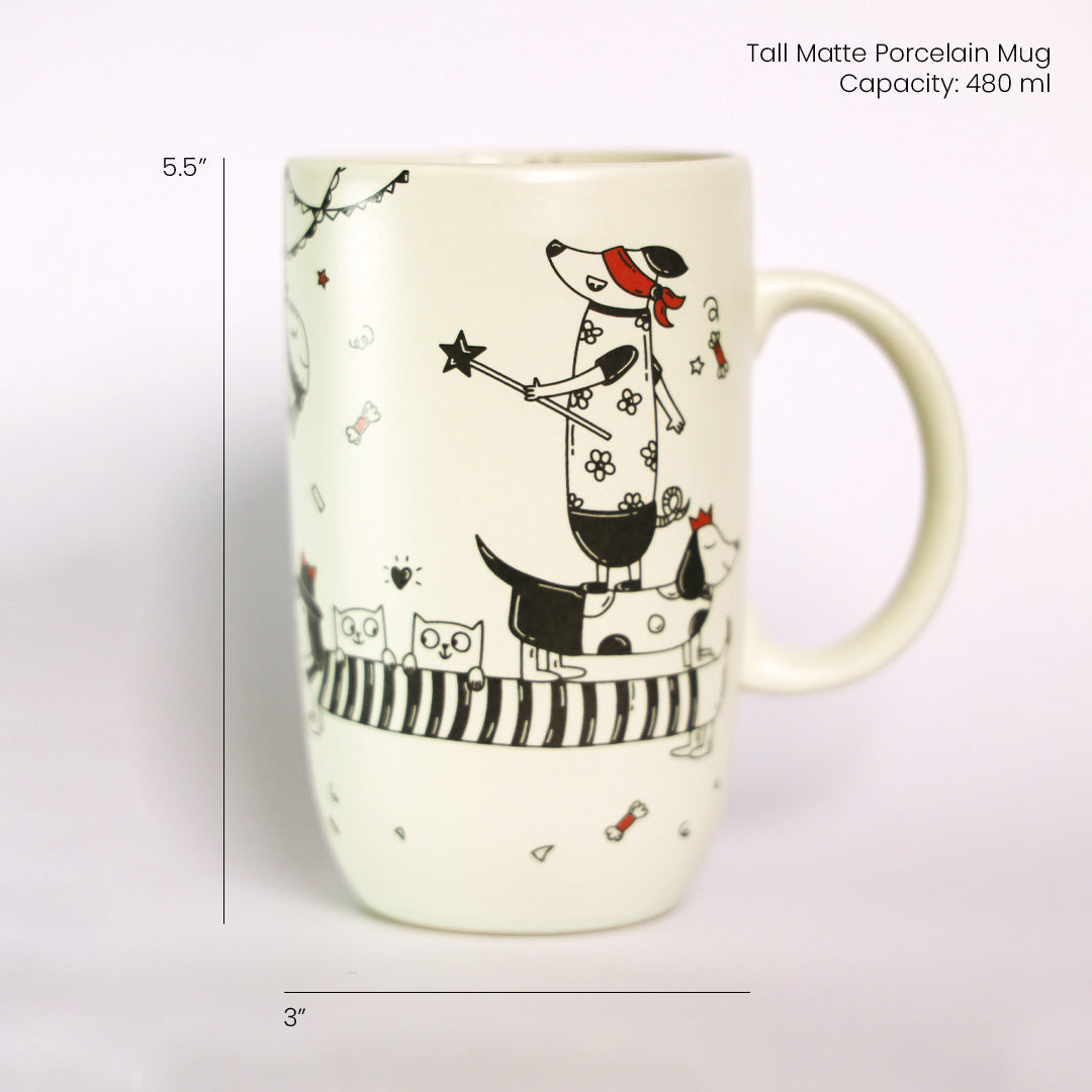 Woofing Wonderland | Tall Matte Mug