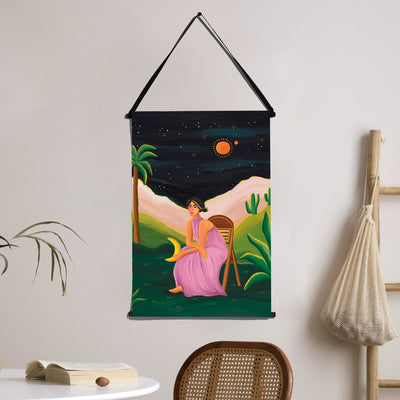 The Moonchild | Fabric Wall Art (Single-Sided) | Large - 18”x24”