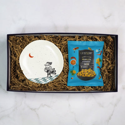A Side of Mischief Quarter Plates for Him & Her Gift Box (Set of 2)
