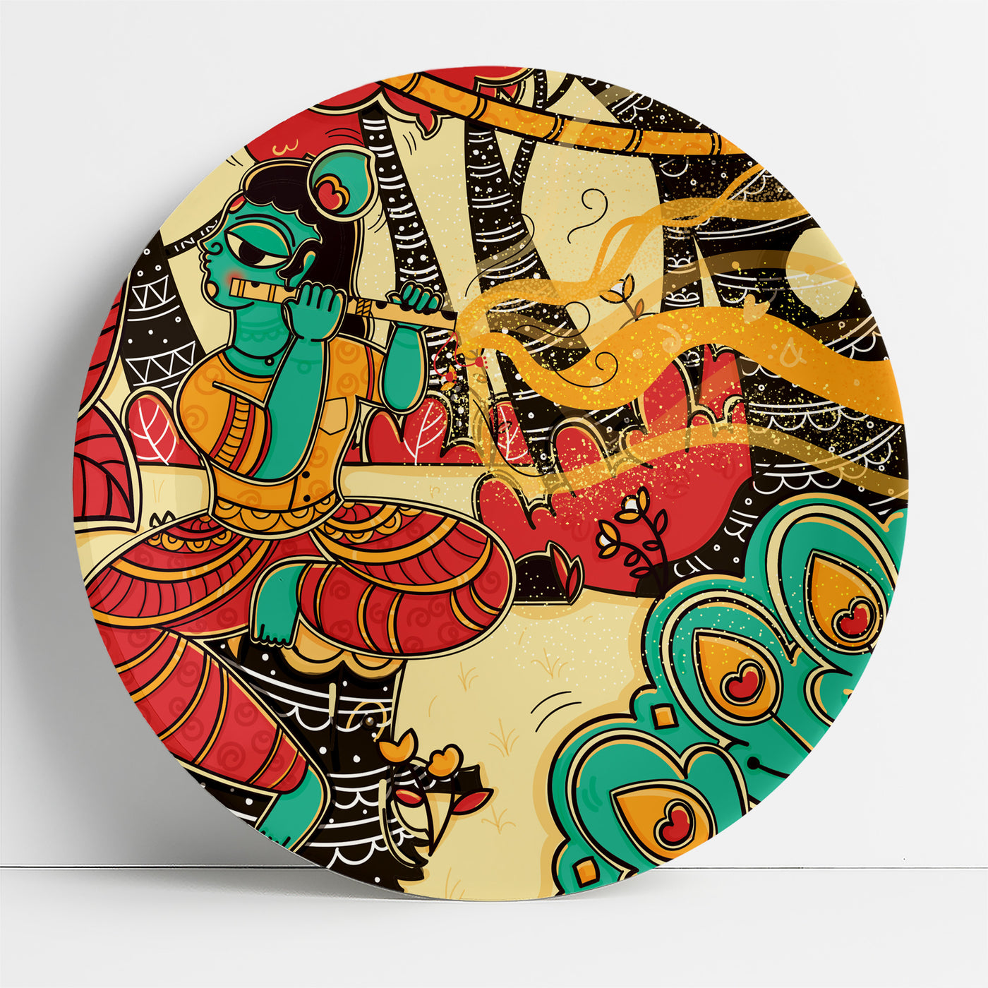 The Flute of Eternity | Decor Plates | Set of 2 | 7"