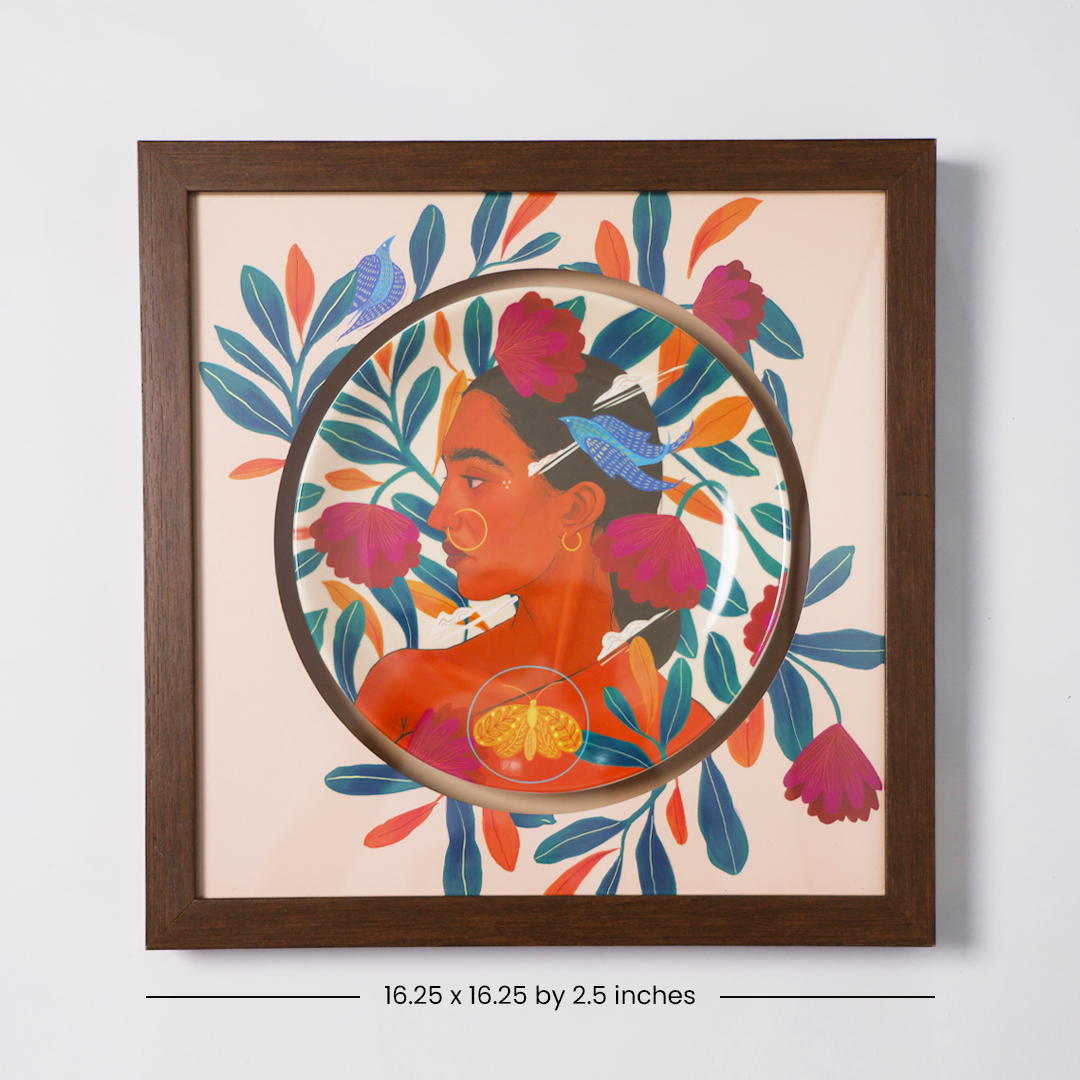 The Pulse of the Butterfly - Framed Decor Plate