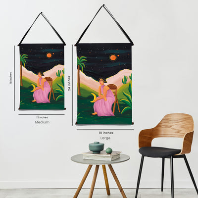 The Moonchild | Fabric Wall Art (Single-Sided) | Large - 18”x24”