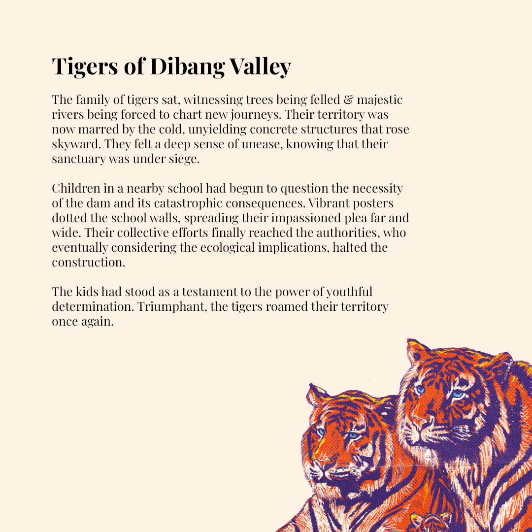 Tigers of Dibang Valley - Pinewood Canvas