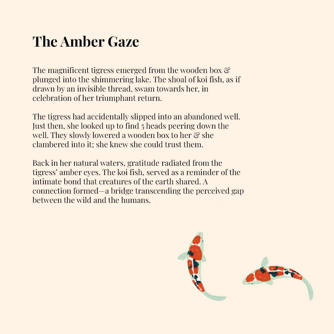 The Amber Gaze - Pinewood Canvas