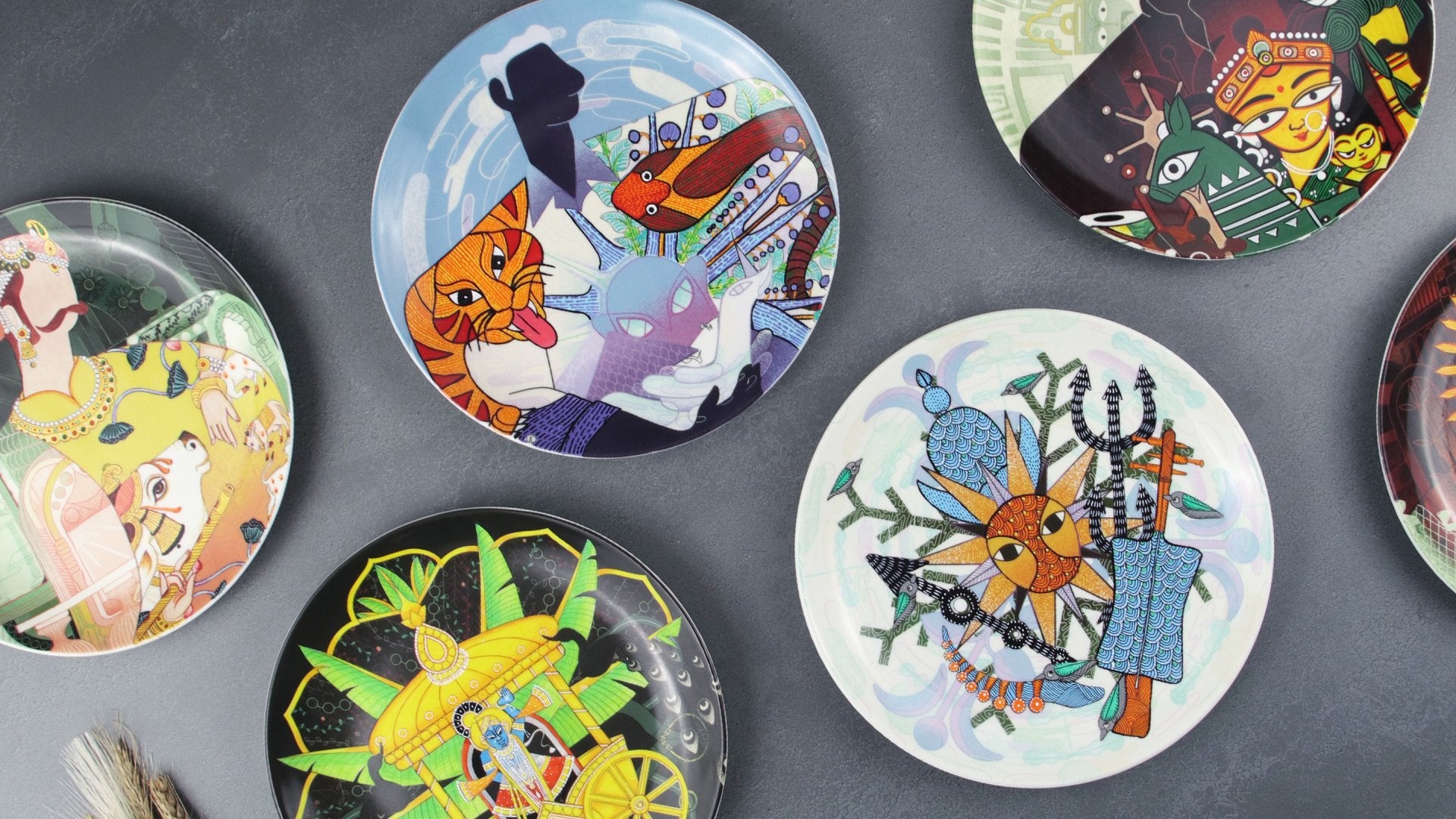 Individual Plates Shop Handpainted Wall Plates – Unique Decorative Ceramic Plates | The ...
