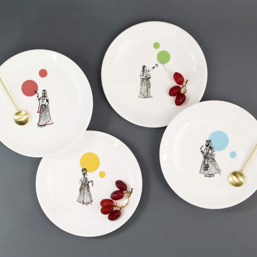 Of Kings & Queens - Quarter Plates (Set of 4)