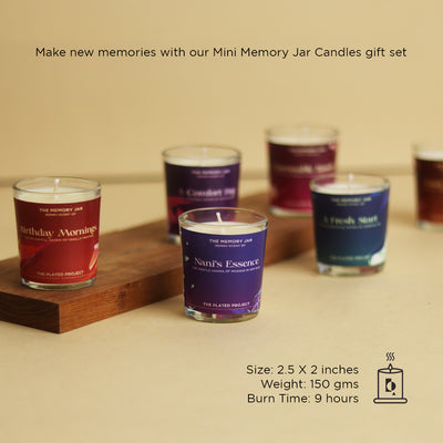 Memory Jar Candles - Mini (Set of 6)