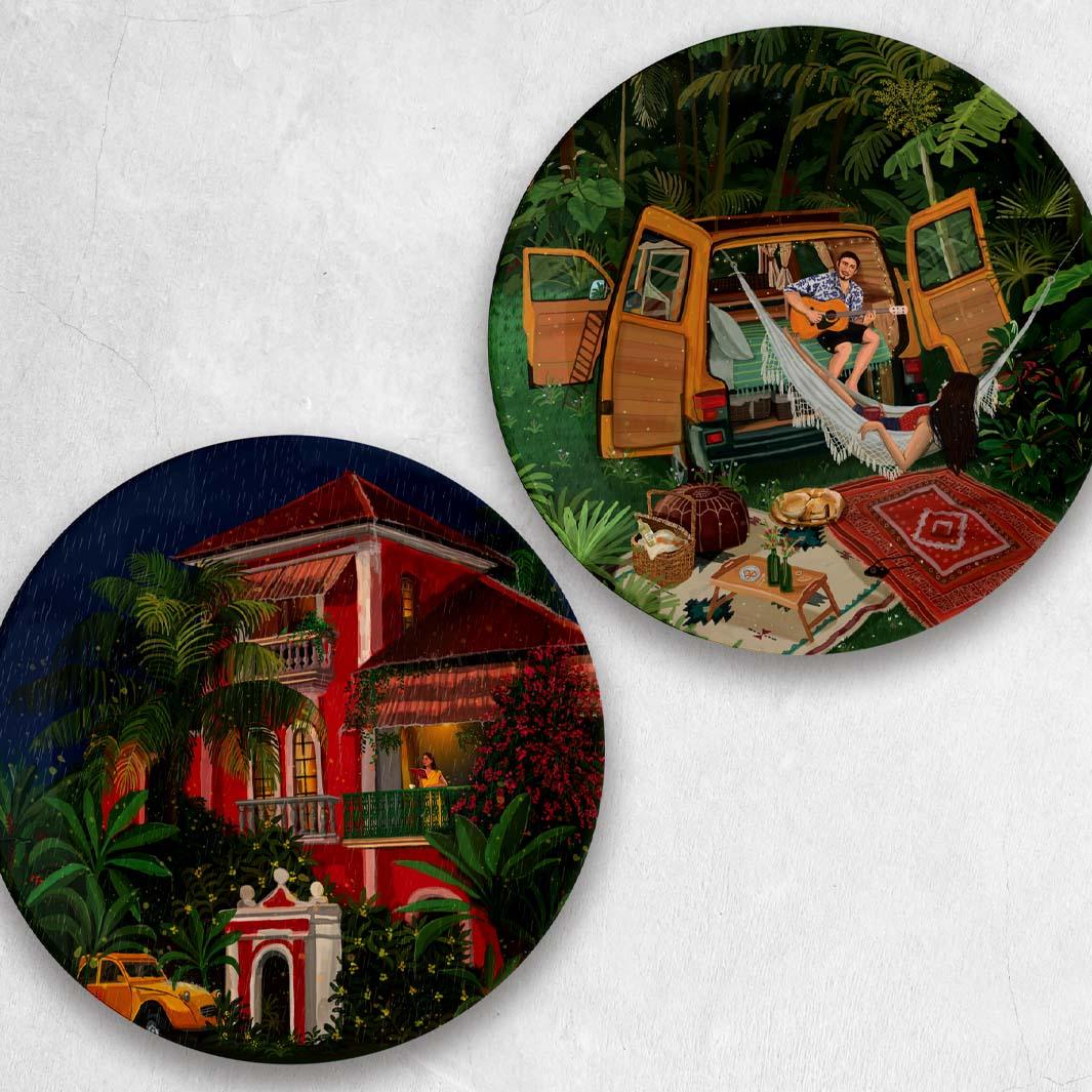 The hidden oasis (set of 2) - The Plated Project