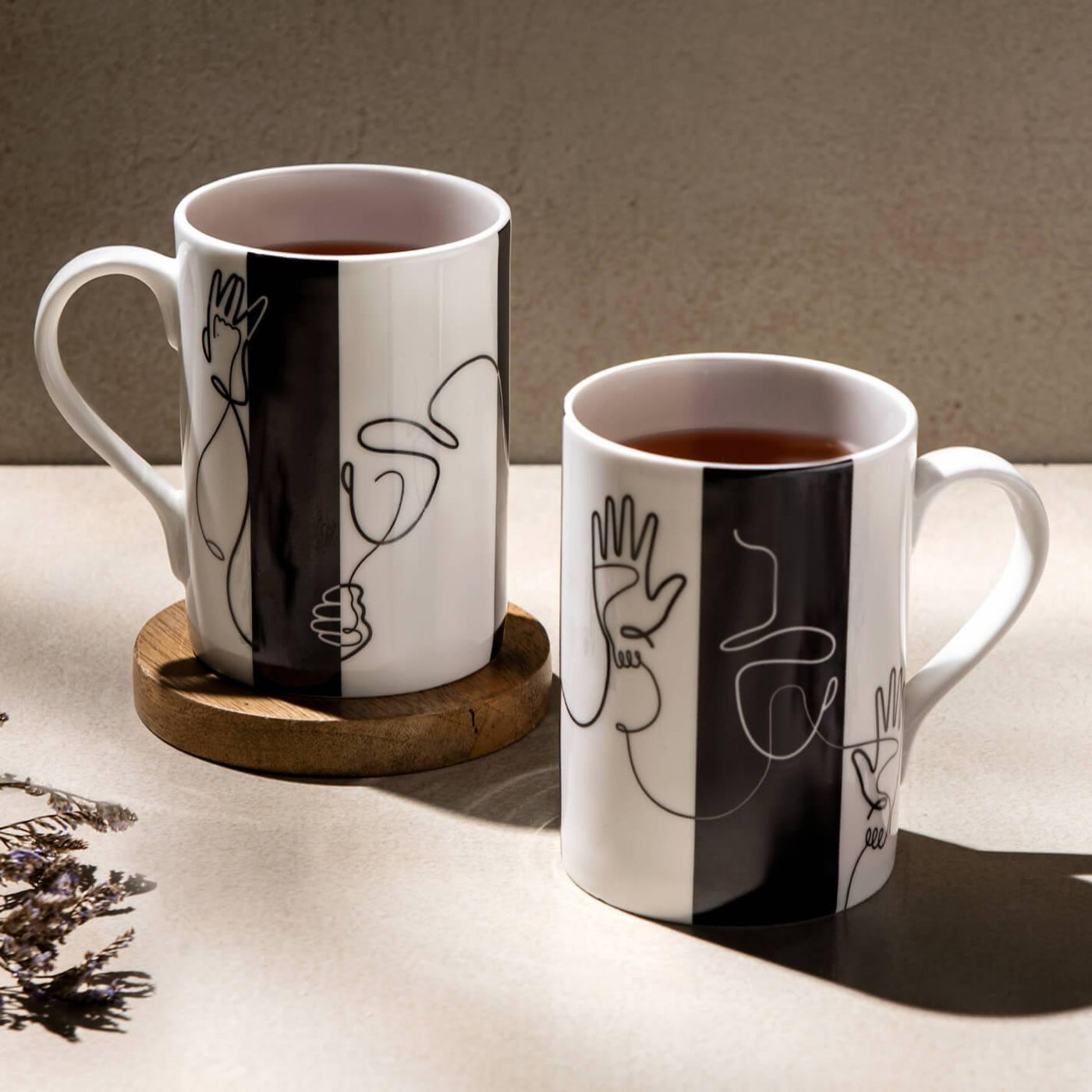 Hide & Seek mugs (set of 2) - The Plated Project