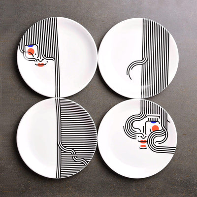 Uncut quarter plates (set of 4) - The Plated Project